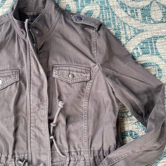 Lucky Brand Women's Military Utility Jacket Full Zip Olive Green - Size M - Picture 5 of 8